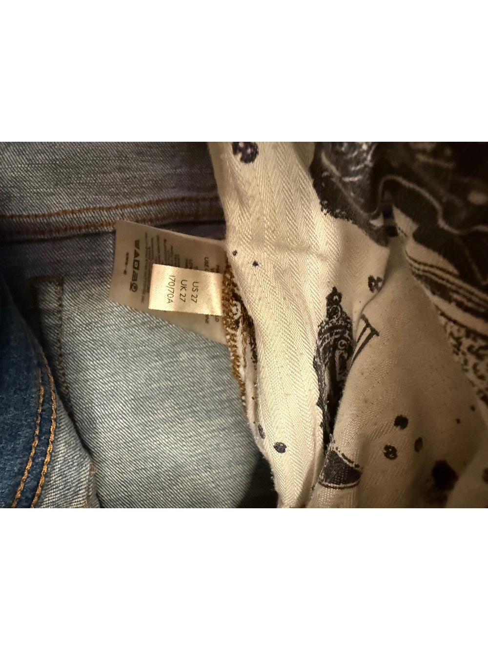 Pilcro by Anthropologie Slim Boyfriend Jeans Women’s Size 27 Wide Cuff Hem - Picture 6 of 6